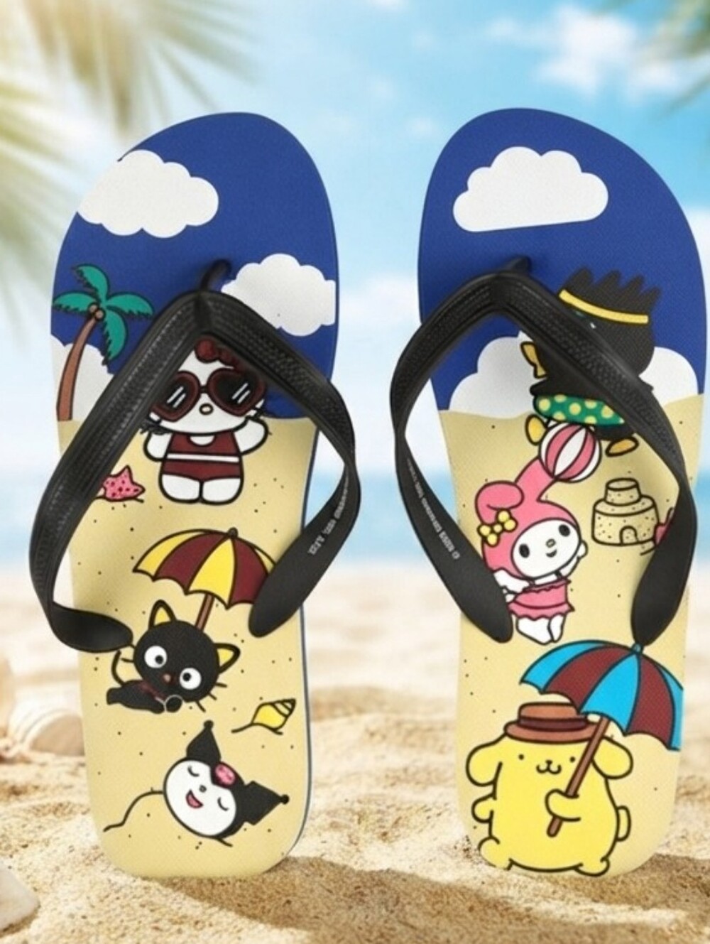Hello Kitty And Friends Men's Flip Flops